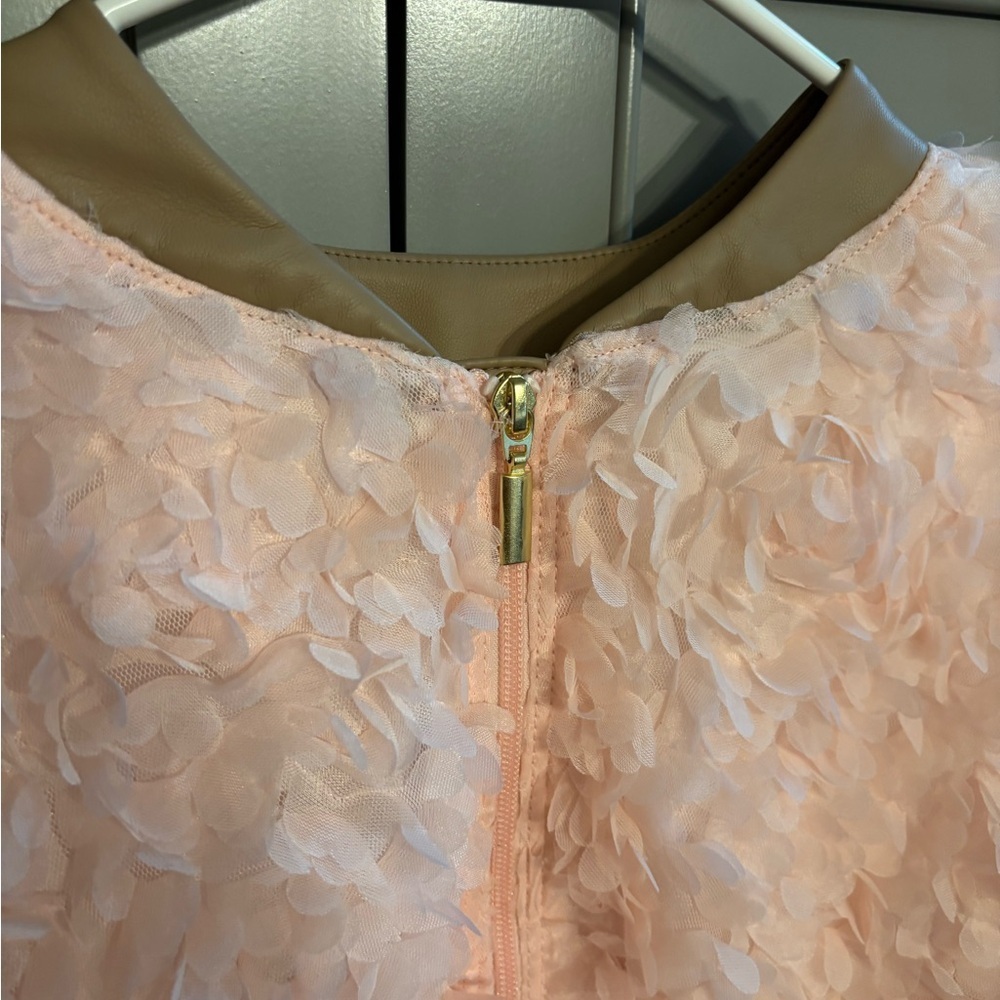 Mally Roncal Rosebud Textured Bomber Jacket L - Picture 4 of 8